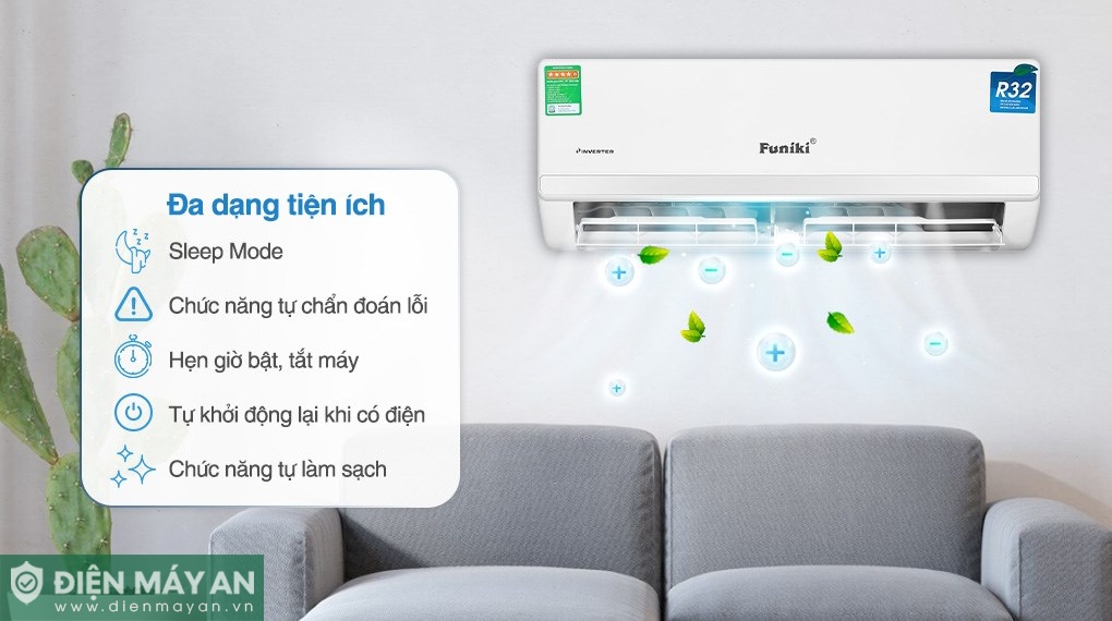 Điều hòa Funiki Inverter 9000 BTU 1 chiều HIC09TMM-6